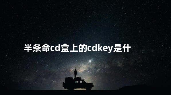  半条命cd盒上的cdkey是什么